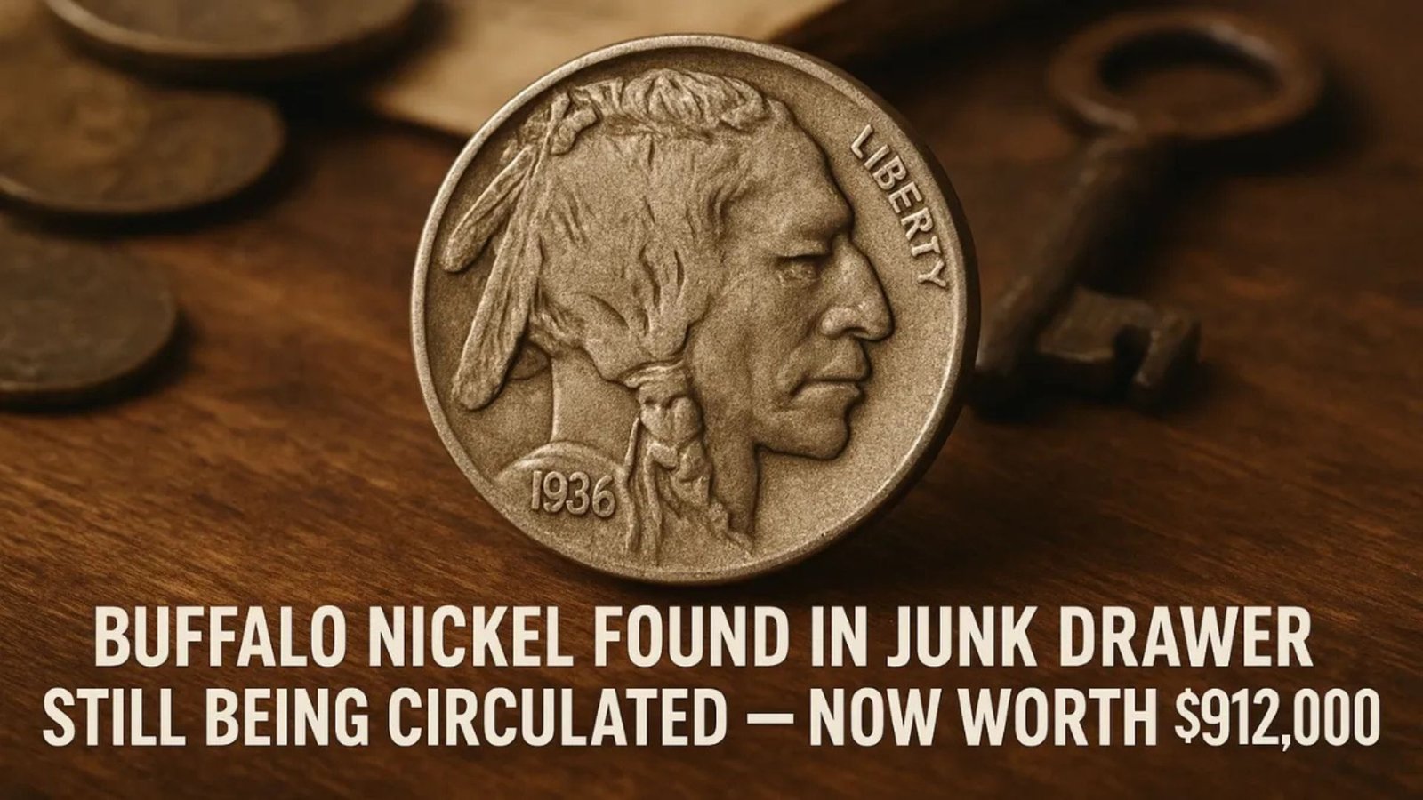 Rare Buffalo Nickel Found in Junk Drawer Now Worth $912,000